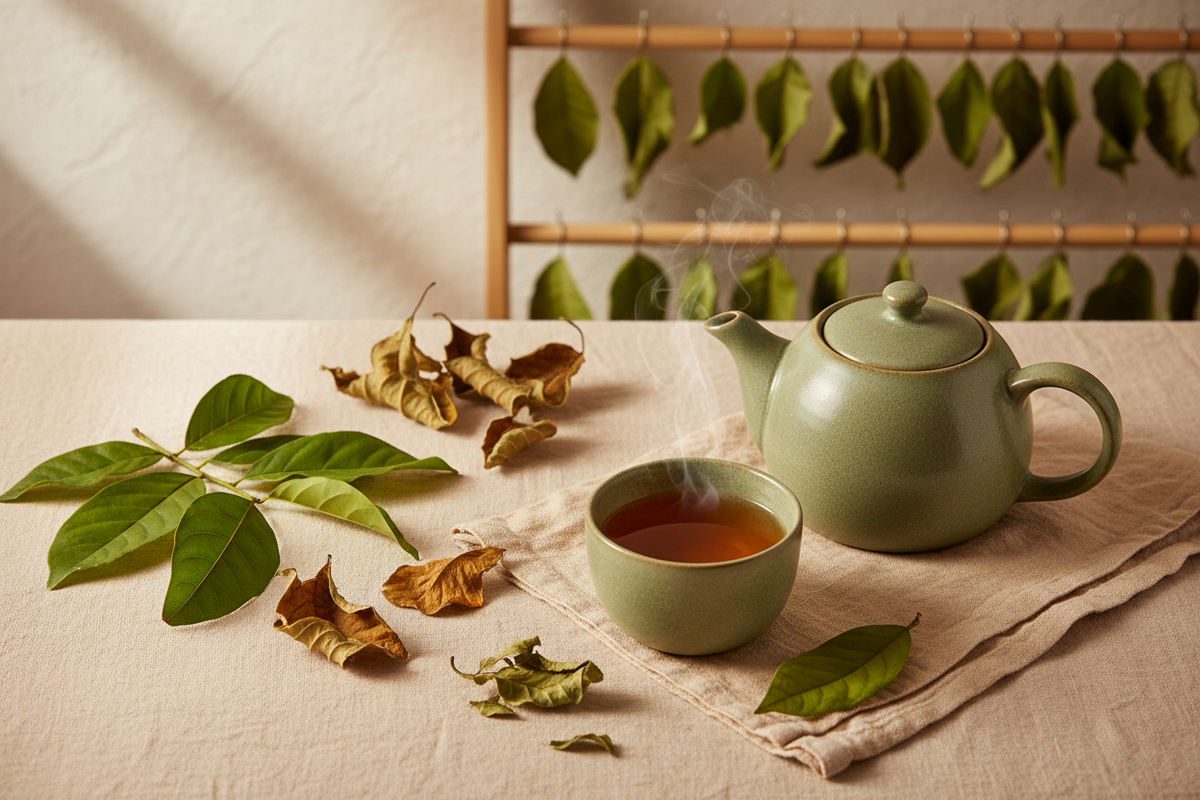 How to Dry Cherimoya Leaves for Tea at Home