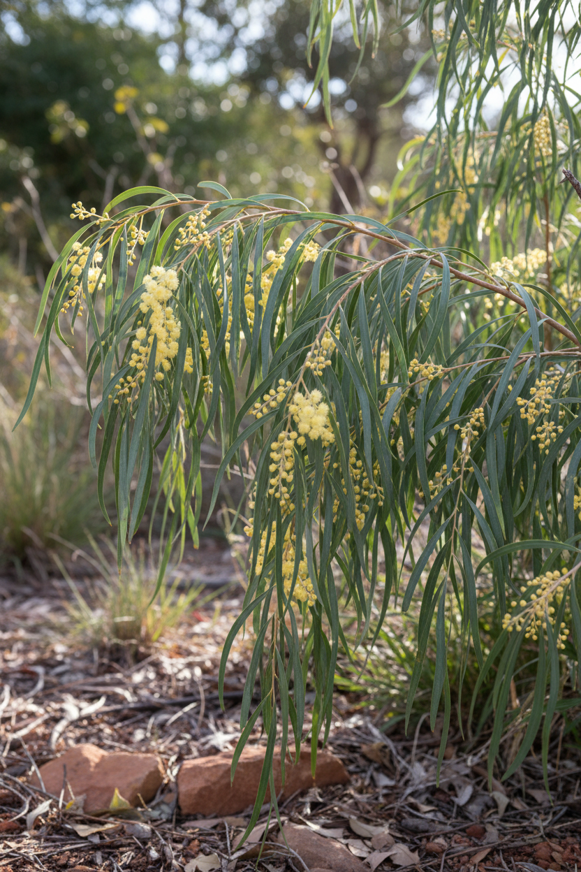 Acacia iteaphylla Live Plant: Willow Wattle Fine-Leaf Evergreen Shrub ...