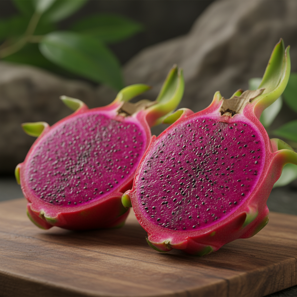Dragon Fruit Plant: A Tropical Delicacy, Editable White Flower and Tasty Fruit