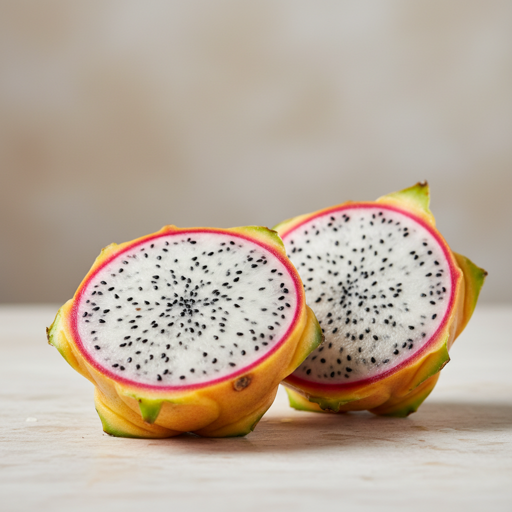 Dragon Fruit Plant: A Tropical Delicacy, Editable White Flower and Tasty Fruit