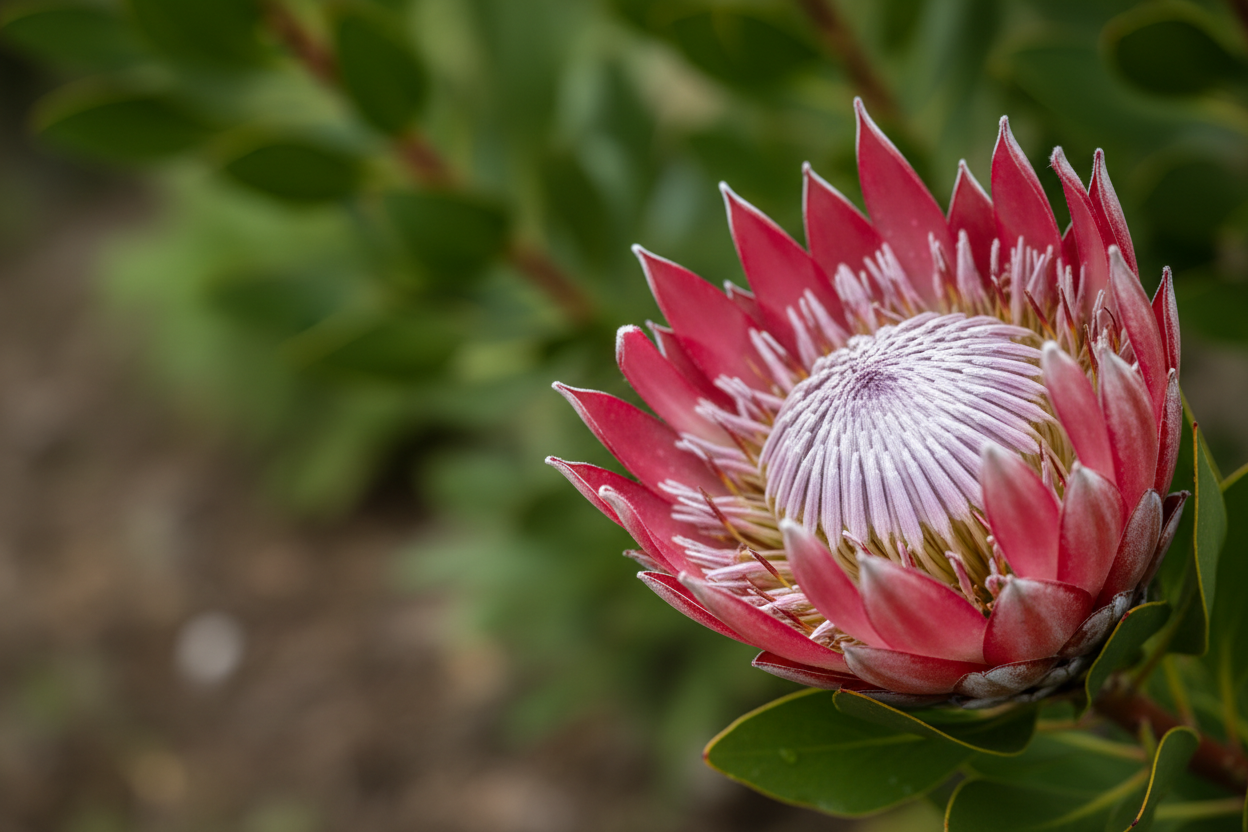 🌺Protea ‘Christine': Large Rosy Pink Bracts with Silvery Highlights